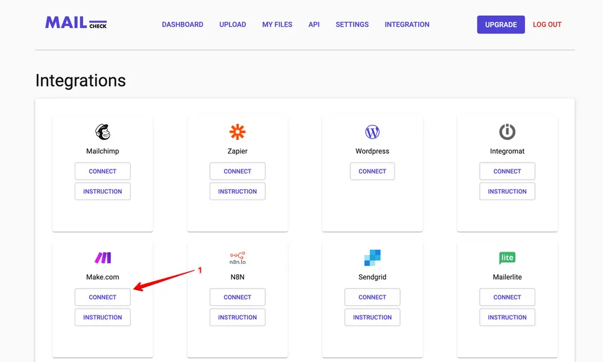 make email verification integration