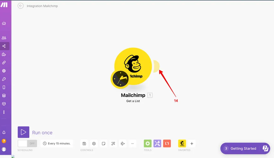 connect Mailchimp to make