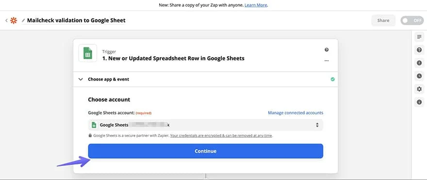connect your google account