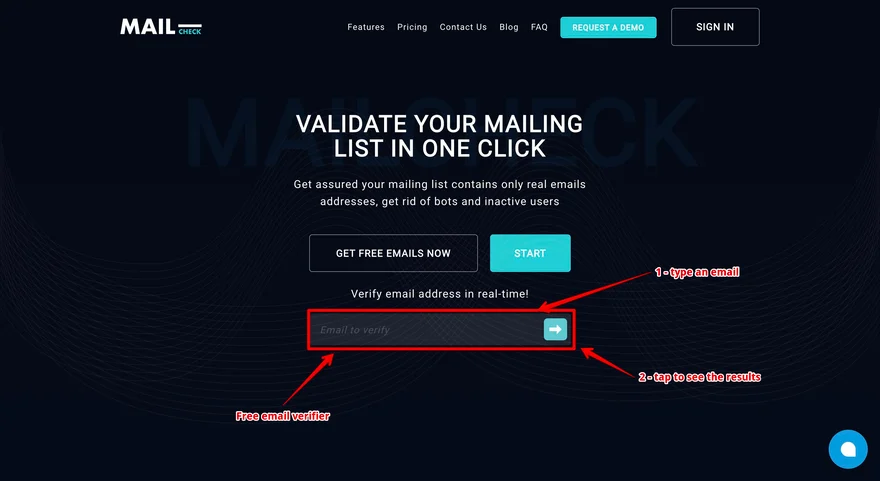 email verification