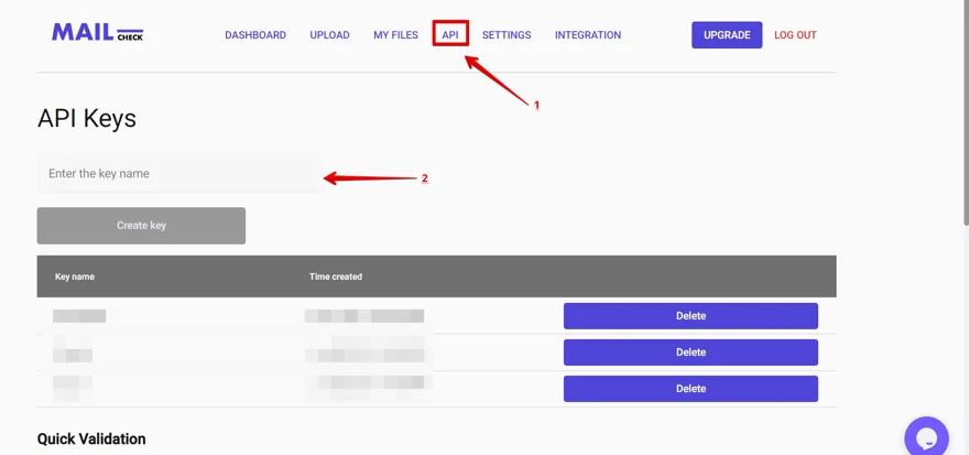 open API tab